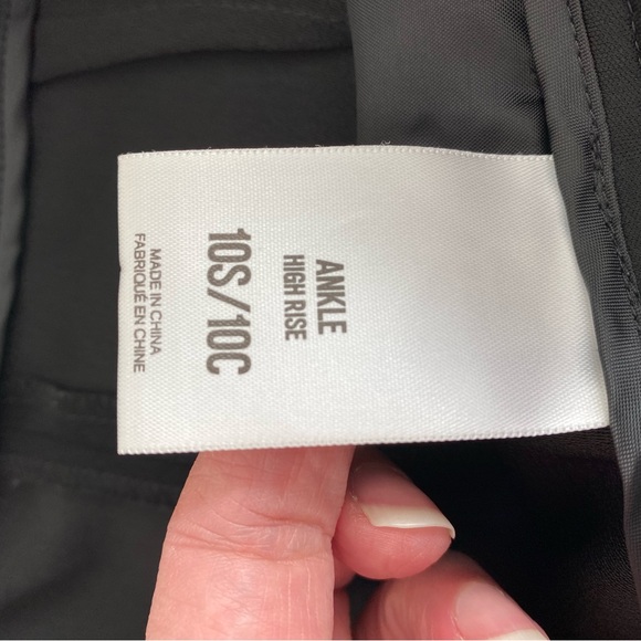 Express Black Paperbag High waisted Ankle Pant - Picture 5 of 6